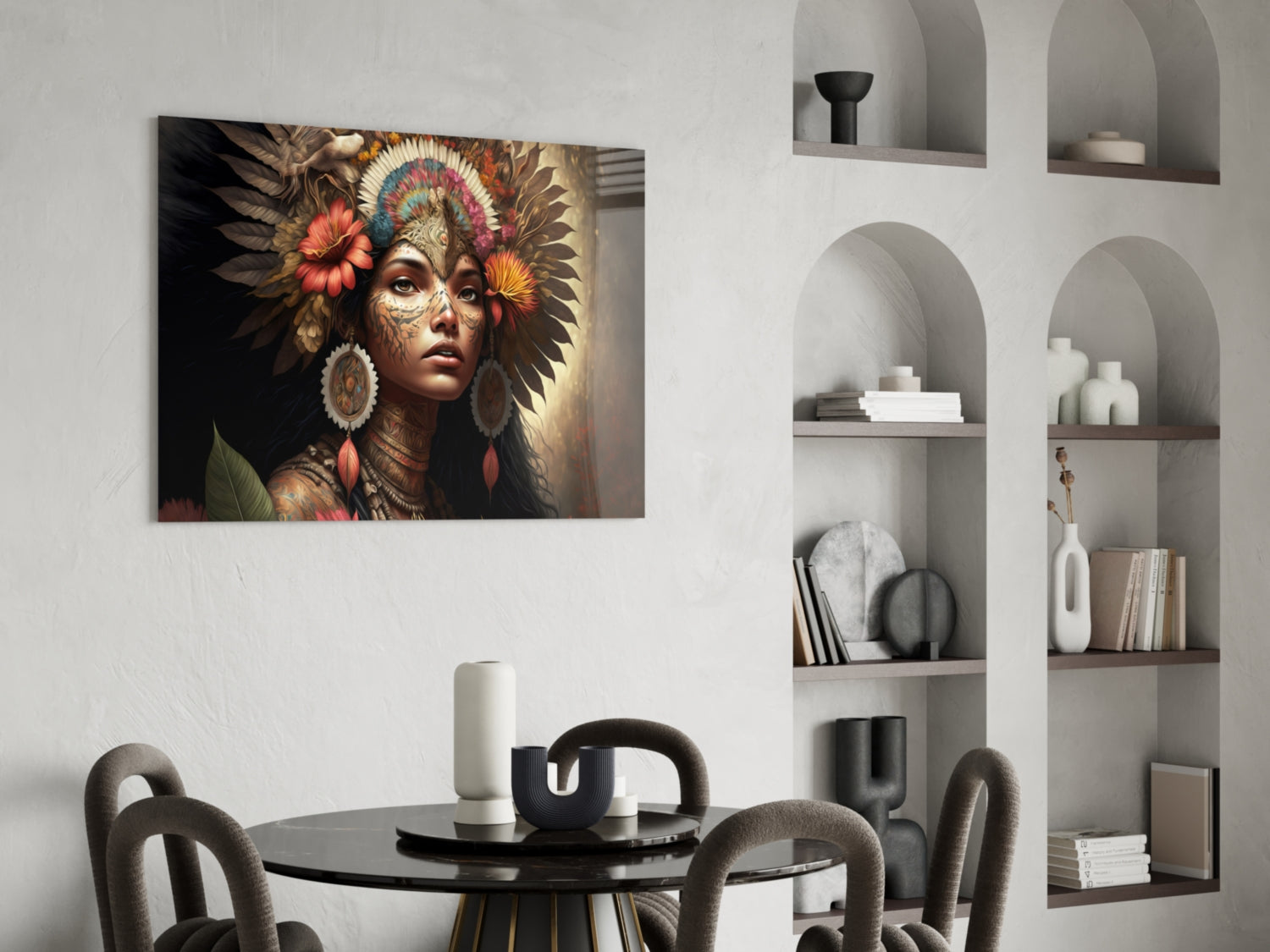 Beauty of the Clan Glass Wall Art  || Designer Collection.