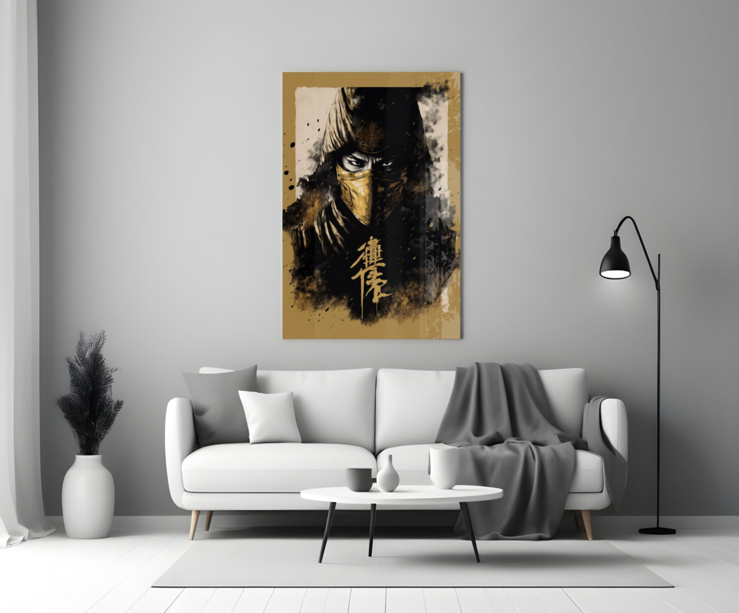 Master Fighter Glass Wall Art  || Designer Collection.