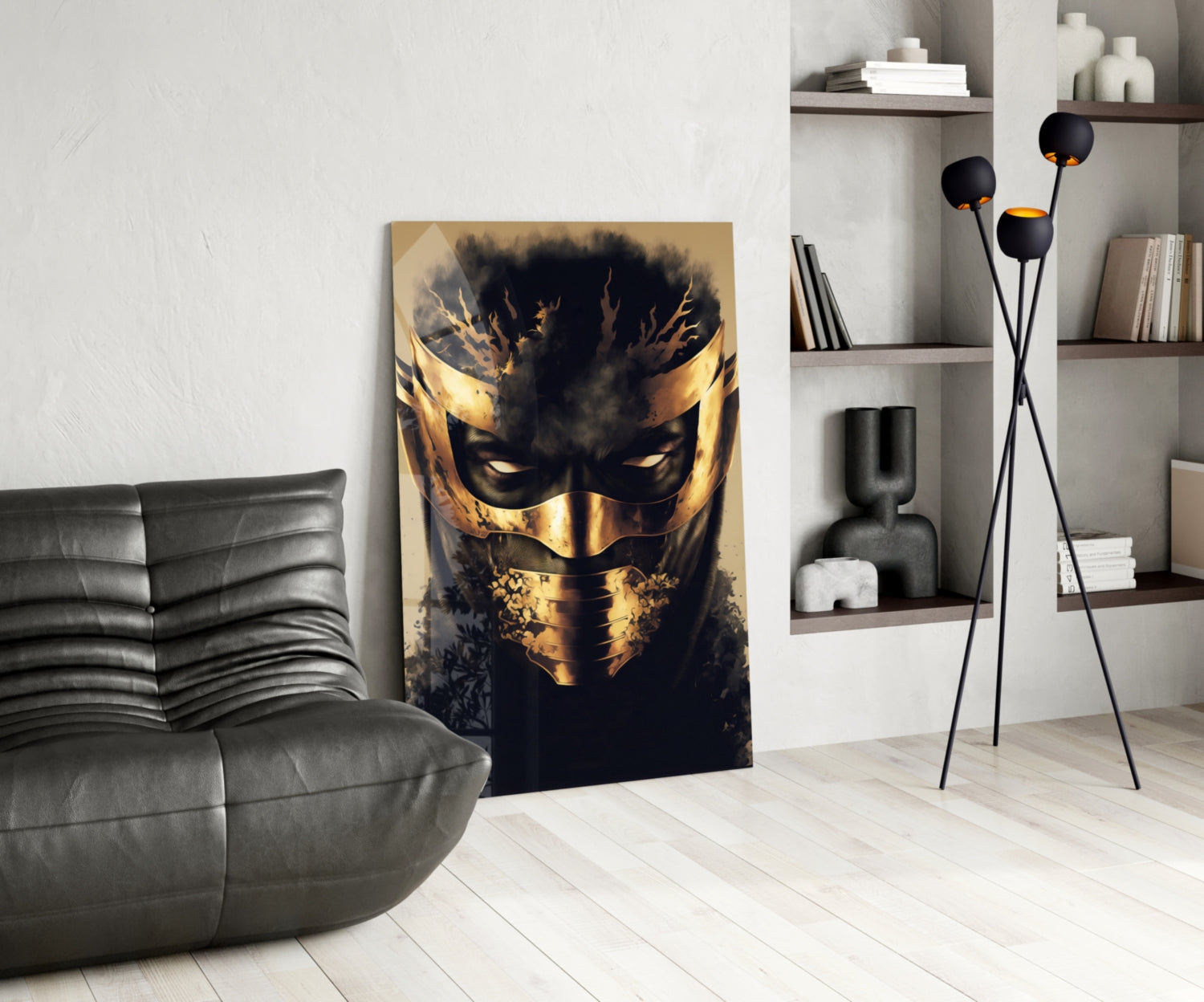 Masked Horror Glass Wall Art  || Designer Collection.