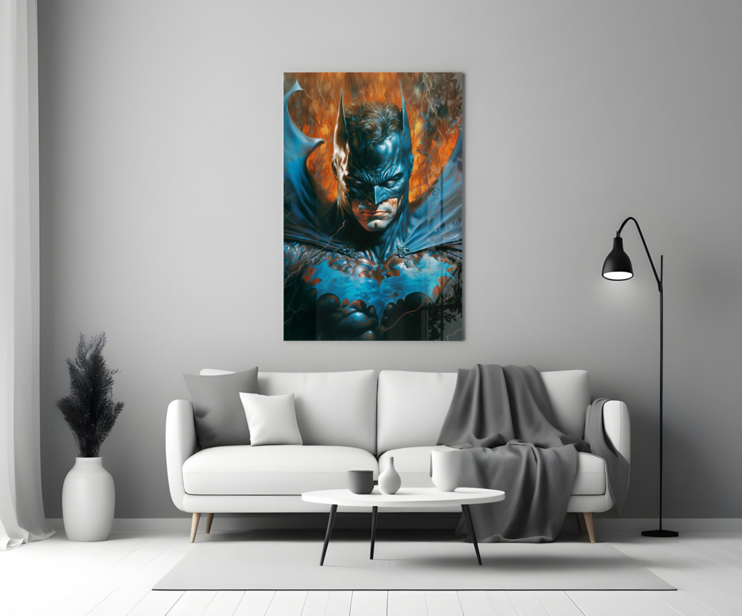 Bloody Batman Glass Wall Art  || Designer Collection.