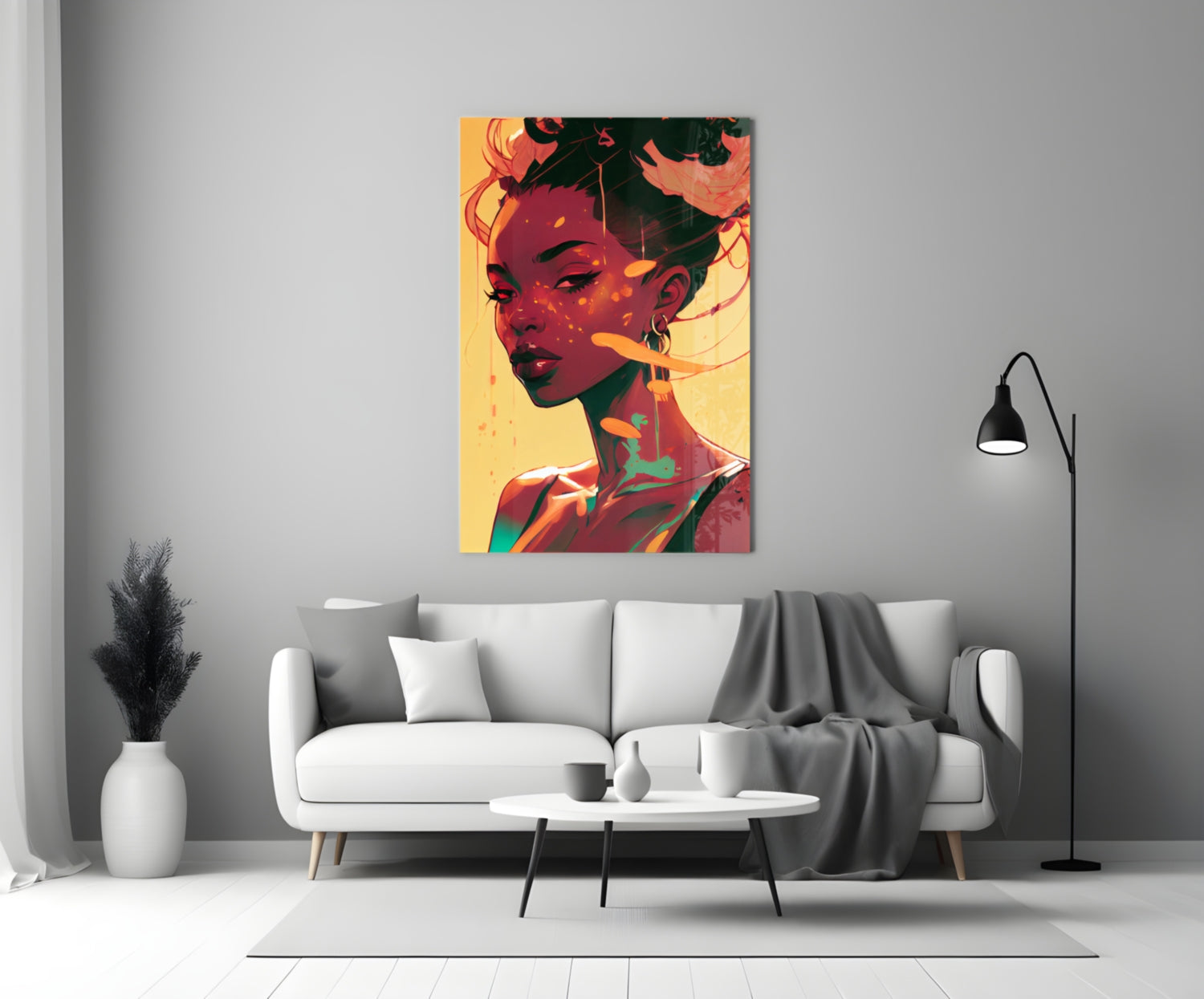 Schuh Glance Glass Wall Art  || Designer Collection.