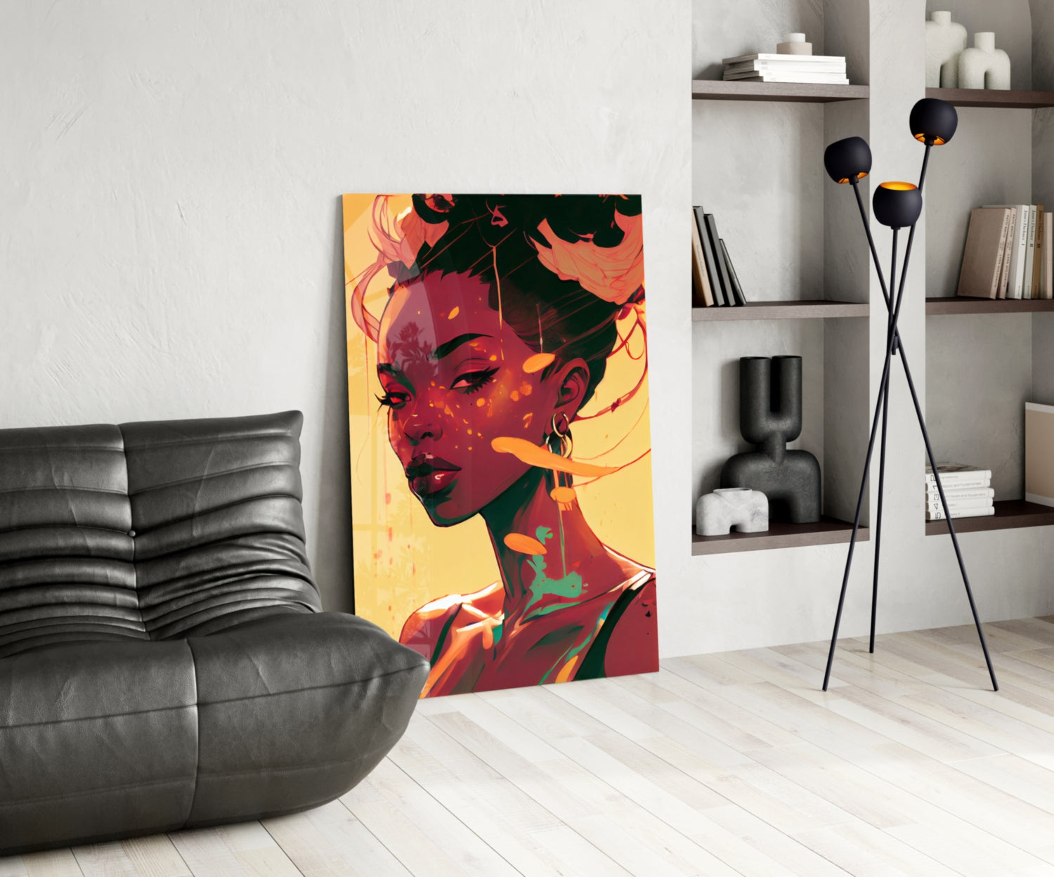 Schuh Glance Glass Wall Art  || Designer Collection.