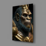Mythic-portrait panel bringing imperial gravity to a contemporary man cave