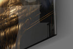Ape King in Throne artwork anchoring a wall with warm dramatic palette