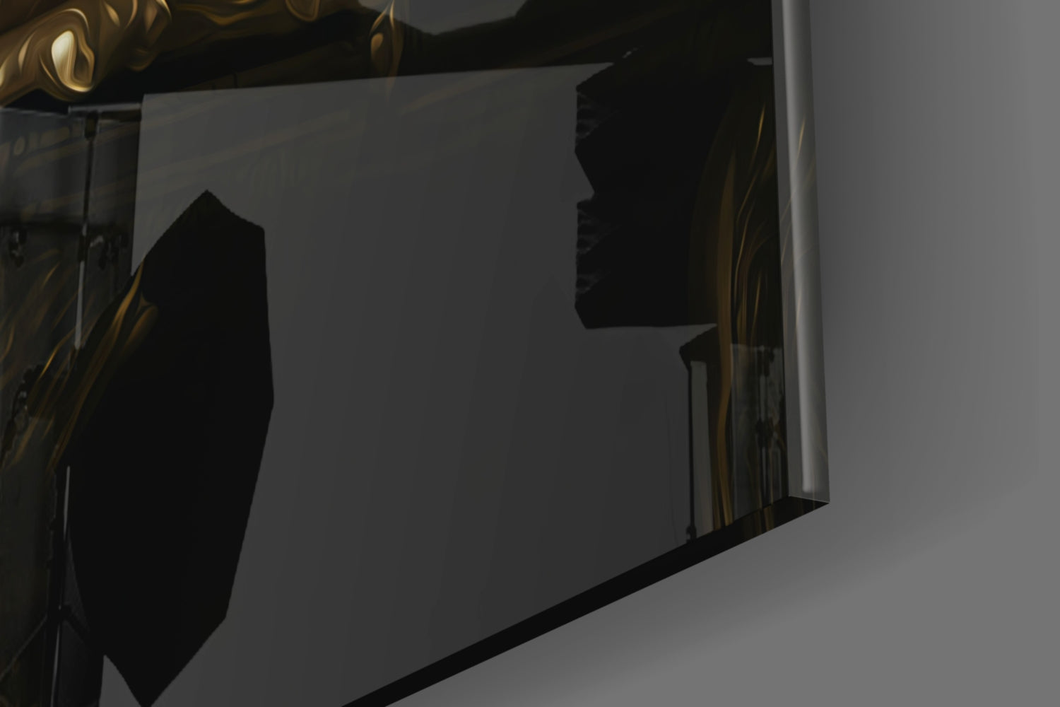 Ape King in Throne Glass Wall Art  || Designer Collection | Insigne Art Design.