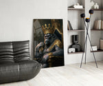 Ape King in Throne panel adding editorial gravity to a study