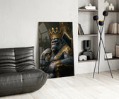 Ape King in Throne panel adding editorial gravity to a study