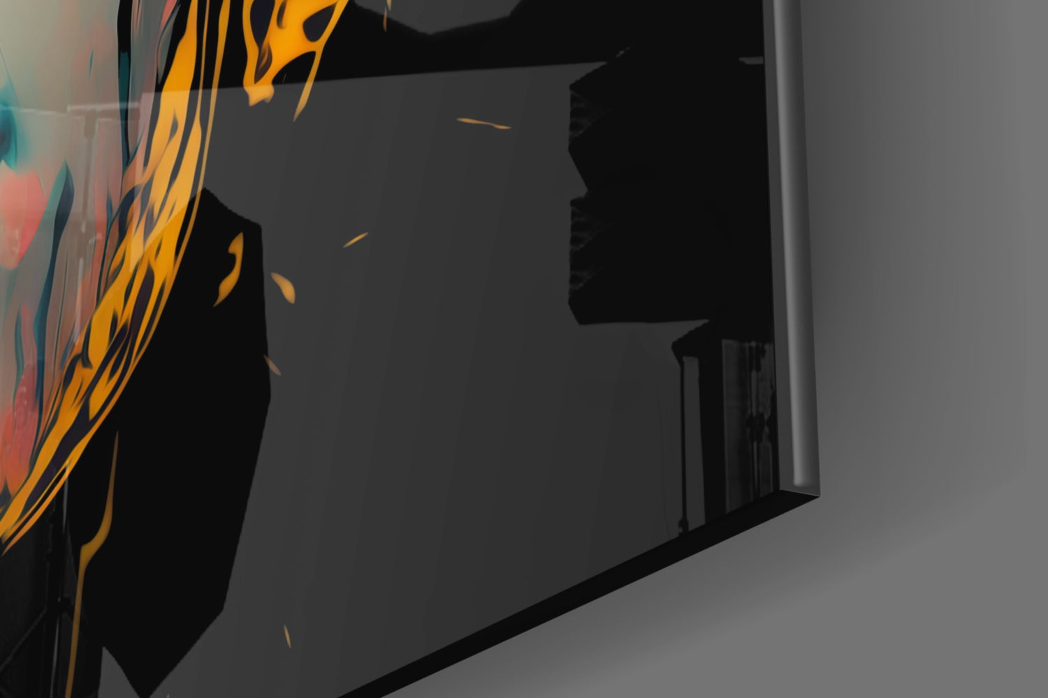 Rebel Beauty Glass Wall Art  || Designer Collection | Insigne Art Design.