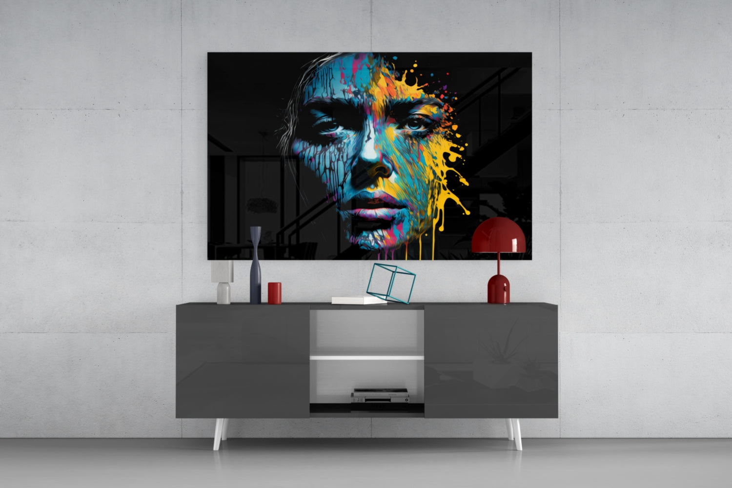 Beautiful Splash Glass Wall Art  || Designer Collection | Insigne Art Design.