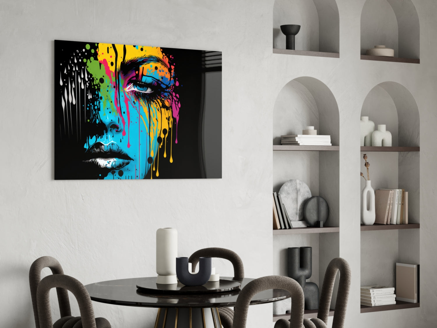 Melting Beauty Glass Wall Art  || Designer Collection | Insigne Art Design.