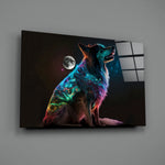 Cosmic-portrait panel bringing kinetic wonder to a contemporary living room