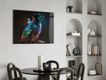 Space Dog panel adding editorial grace to a man cave