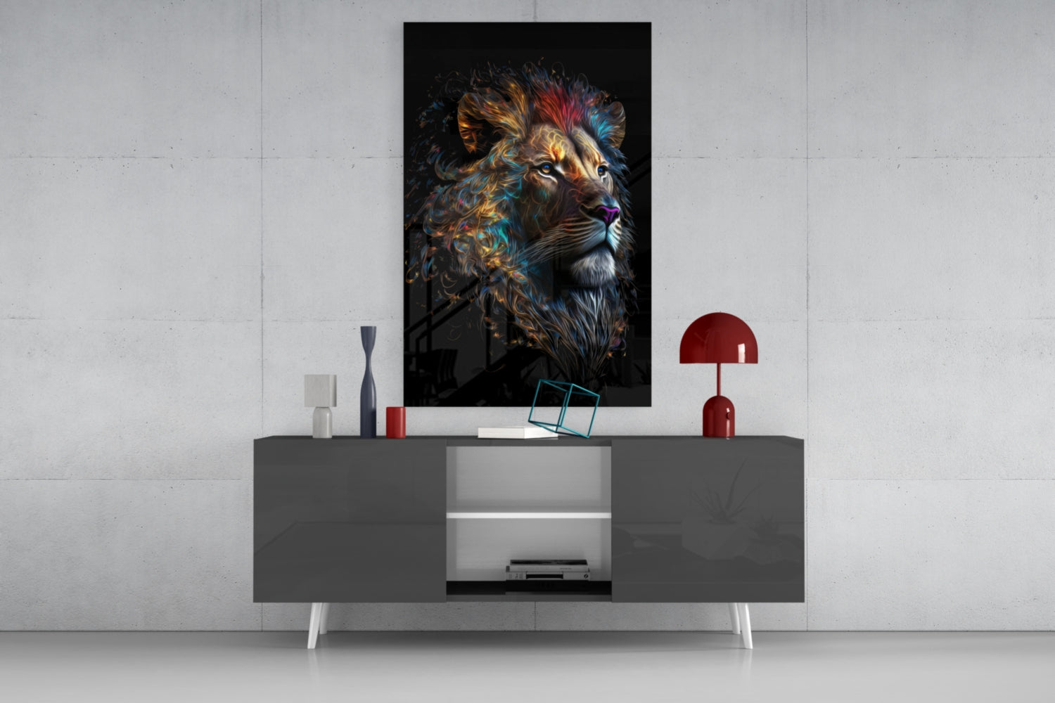 Sparkling Glory Glass Wall Art  || Designer Collection | Insigne Art Design.