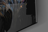 Sparkling Glory artwork anchoring a wall with bold dramatic palette