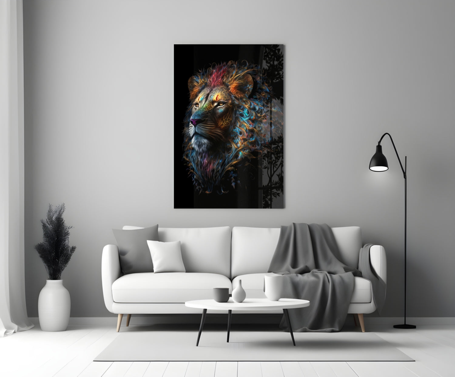 Sparkling Glory Glass Wall Art  || Designer Collection | Insigne Art Design.