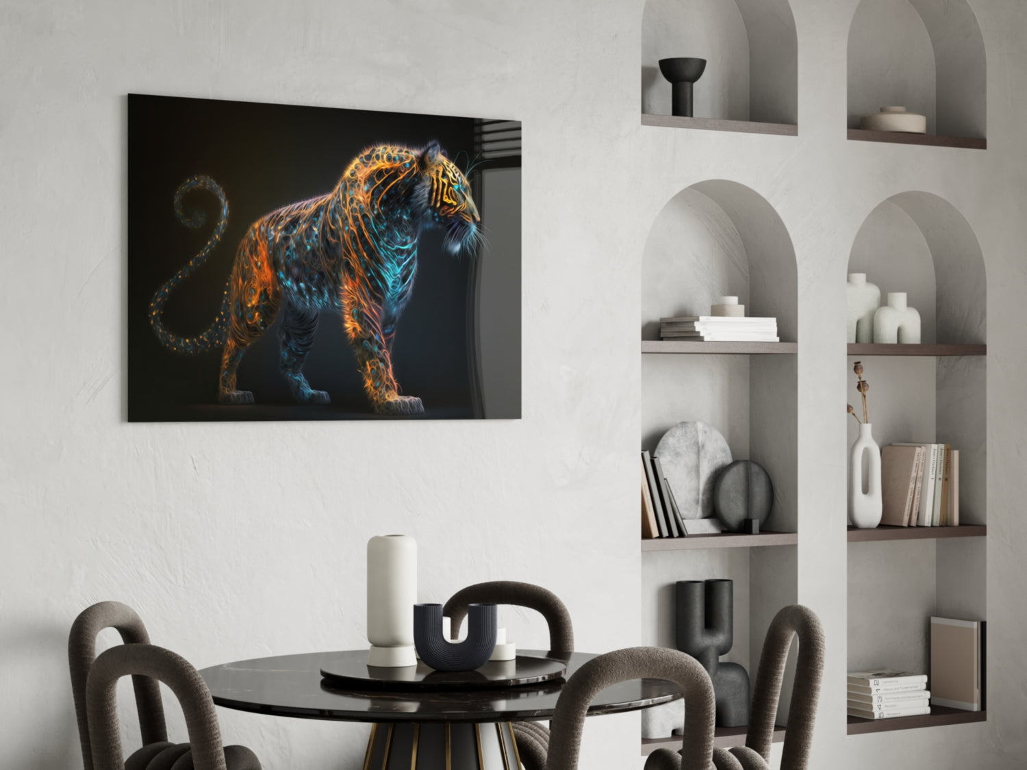 Sparkling Glory Glass Wall Art  || Designer Collection | Insigne Art Design.