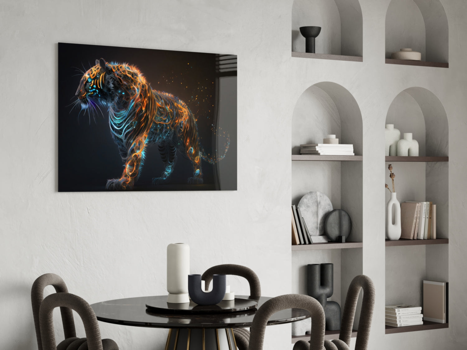 Sparkling Glory Glass Wall Art  || Designer Collection | Insigne Art Design.