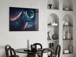 Sparkling Freedom panel adding editorial grace to a man cave