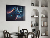 Sparkling Freedom panel adding editorial grace to a man cave