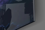 Sparkling Freedom artwork anchoring a wall with bold dramatic palette