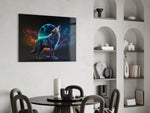 Sparkling Freedom panel adding editorial gravity to a man cave