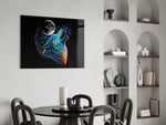 Sparkling Freedom panel adding editorial gravity to a man cave