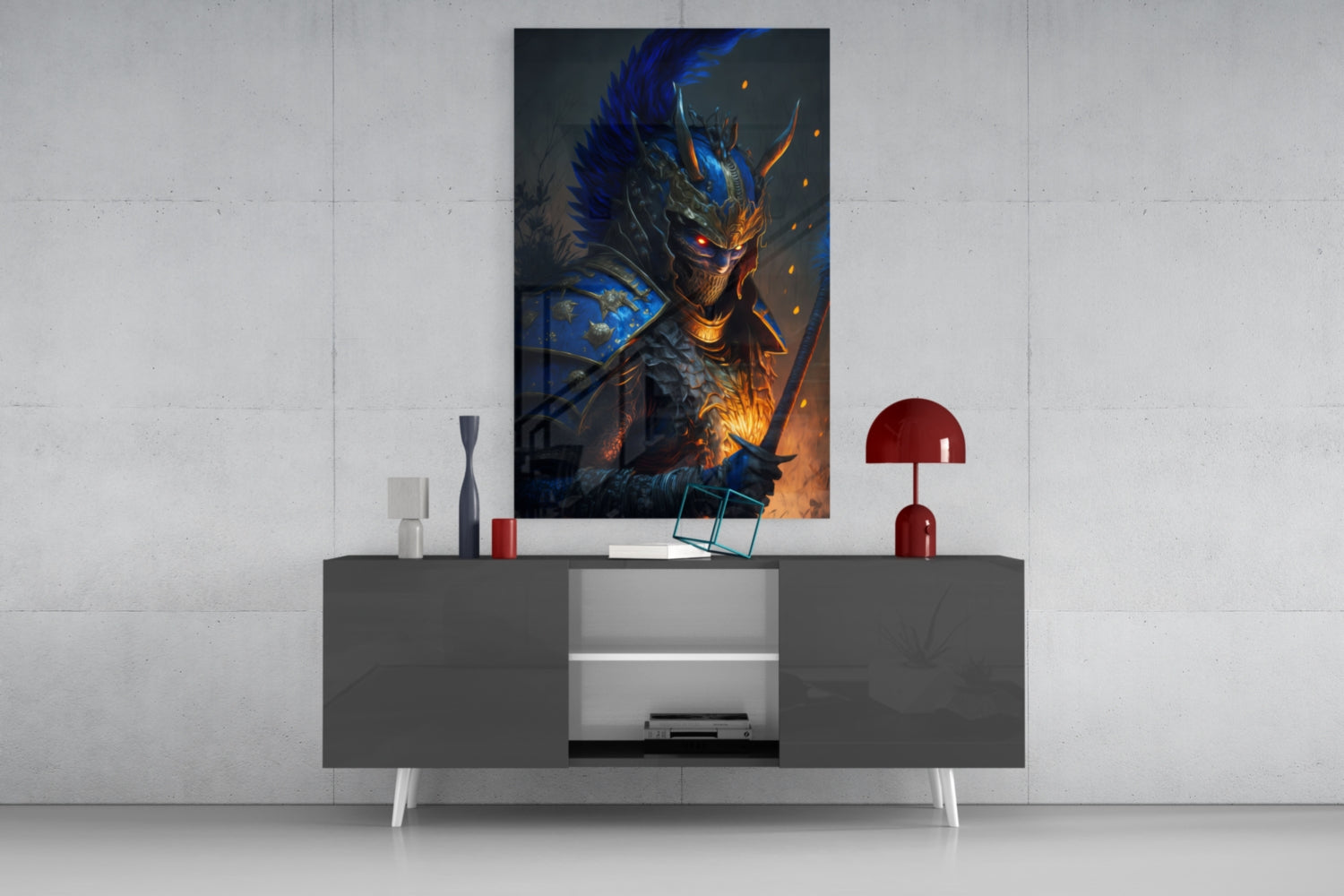 Master Warrior Glass Wall Art  || Designer Collection | Insigne Art Design.