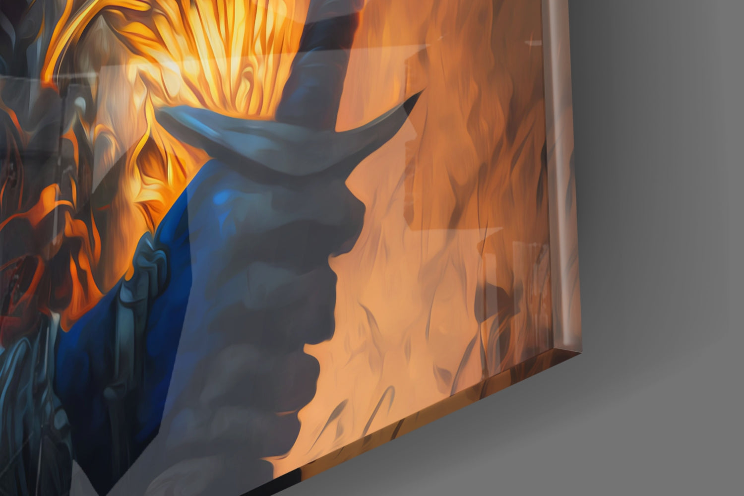 Master Warrior Glass Wall Art  || Designer Collection | Insigne Art Design.