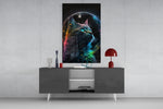Moon Cat panel catching window light to reveal its kinetic wonder