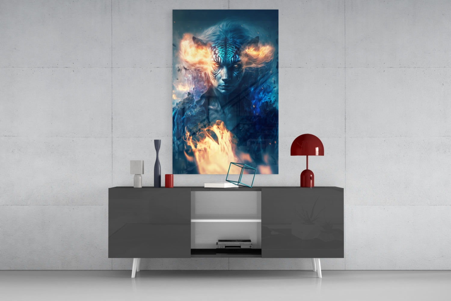 Epic Tiger Glass Wall Art  || Designers Collection | Insigne Art Design.