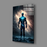 Cosmic-figurative panel bringing monumental wonder to a contemporary living room