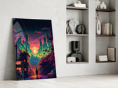 Walk to the New Life glass print enhancing an office with cinematic mood