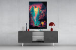 Dream of a New Life panel catching screen glow to reveal its electric melancholy