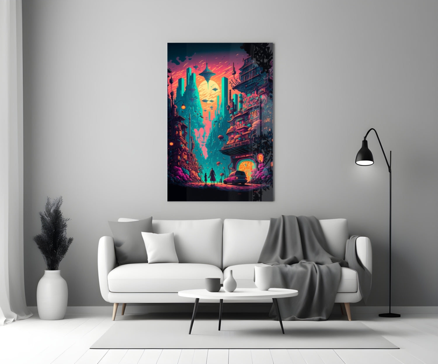 Dream of a New Life Glass Wall Art  || Designers Collection | Insigne Art Design.