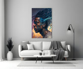 Roy Woods close-up showing profile portrait with streaming dreadlocks