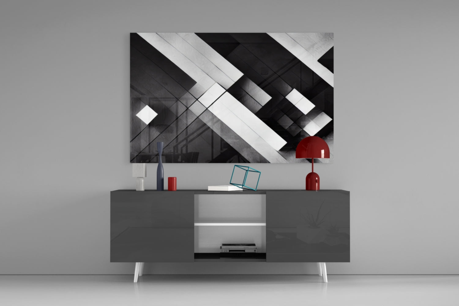 Cubic Glass Wall Art  || Designers Collection | Insigne Art Design.