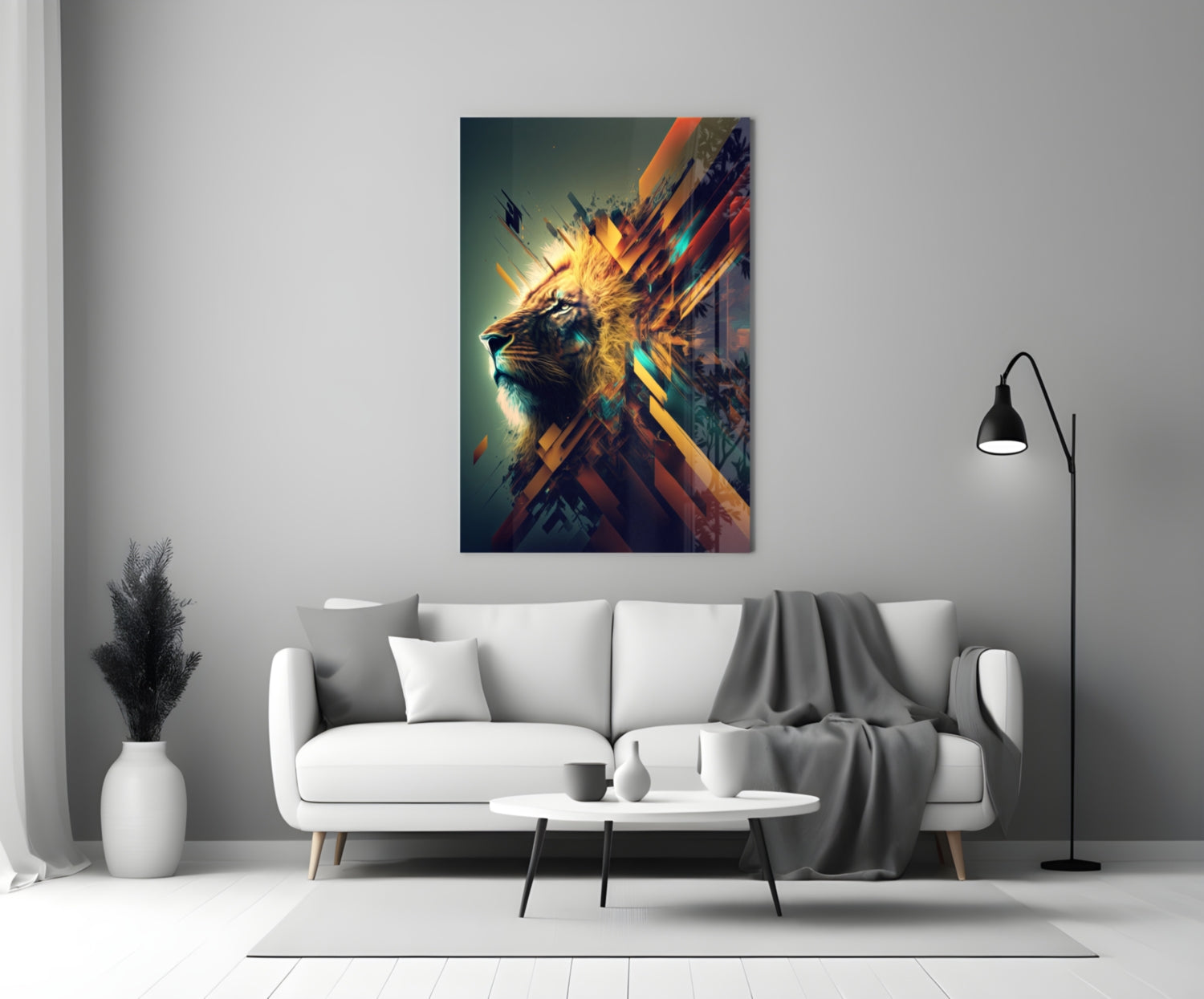 Lion King Glass Wall Art  || Designer Collection | Insigne Art Design.