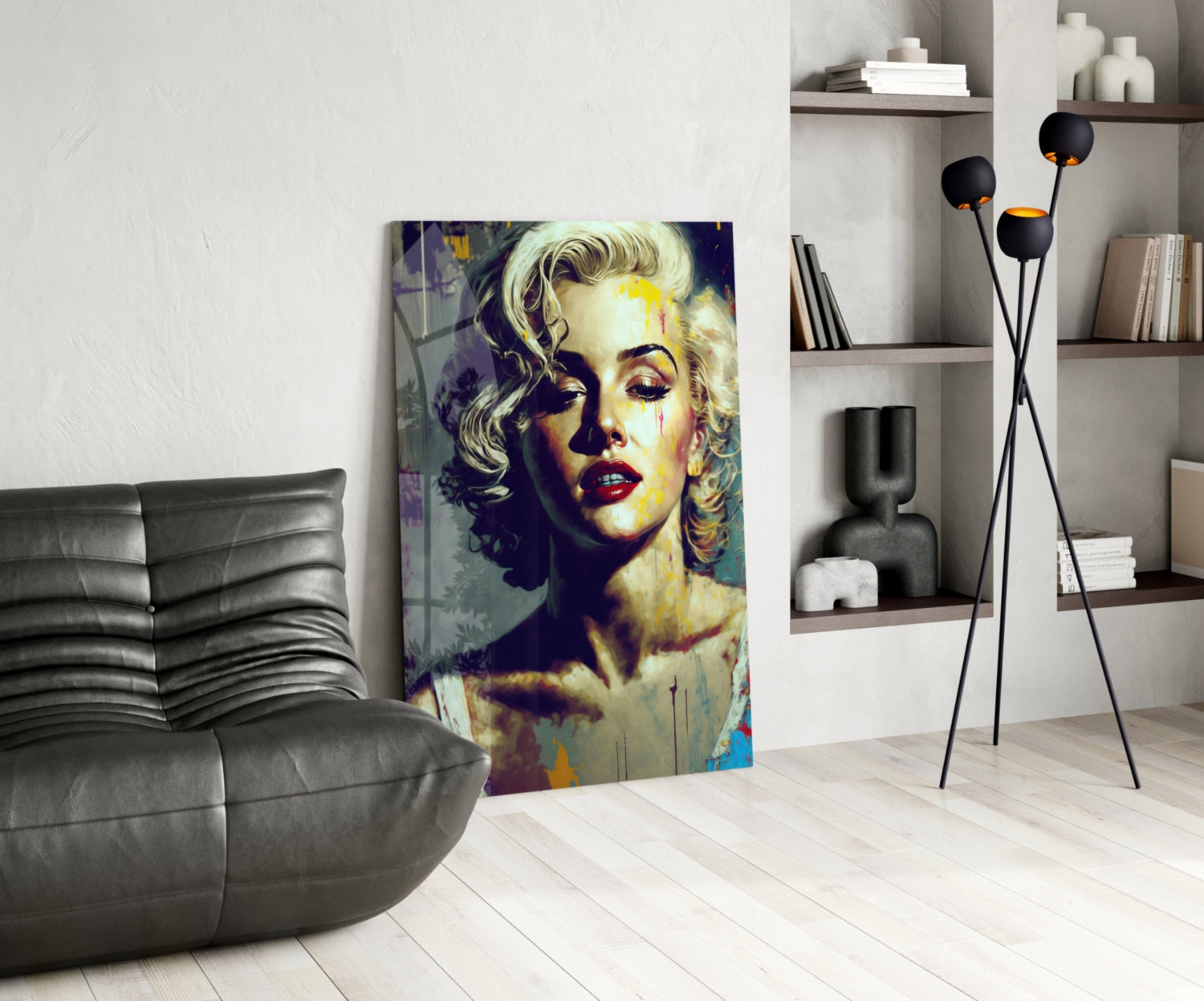 Marilyn Monroe Glass Wall Art  || Designer Collection | Insigne Art Design.