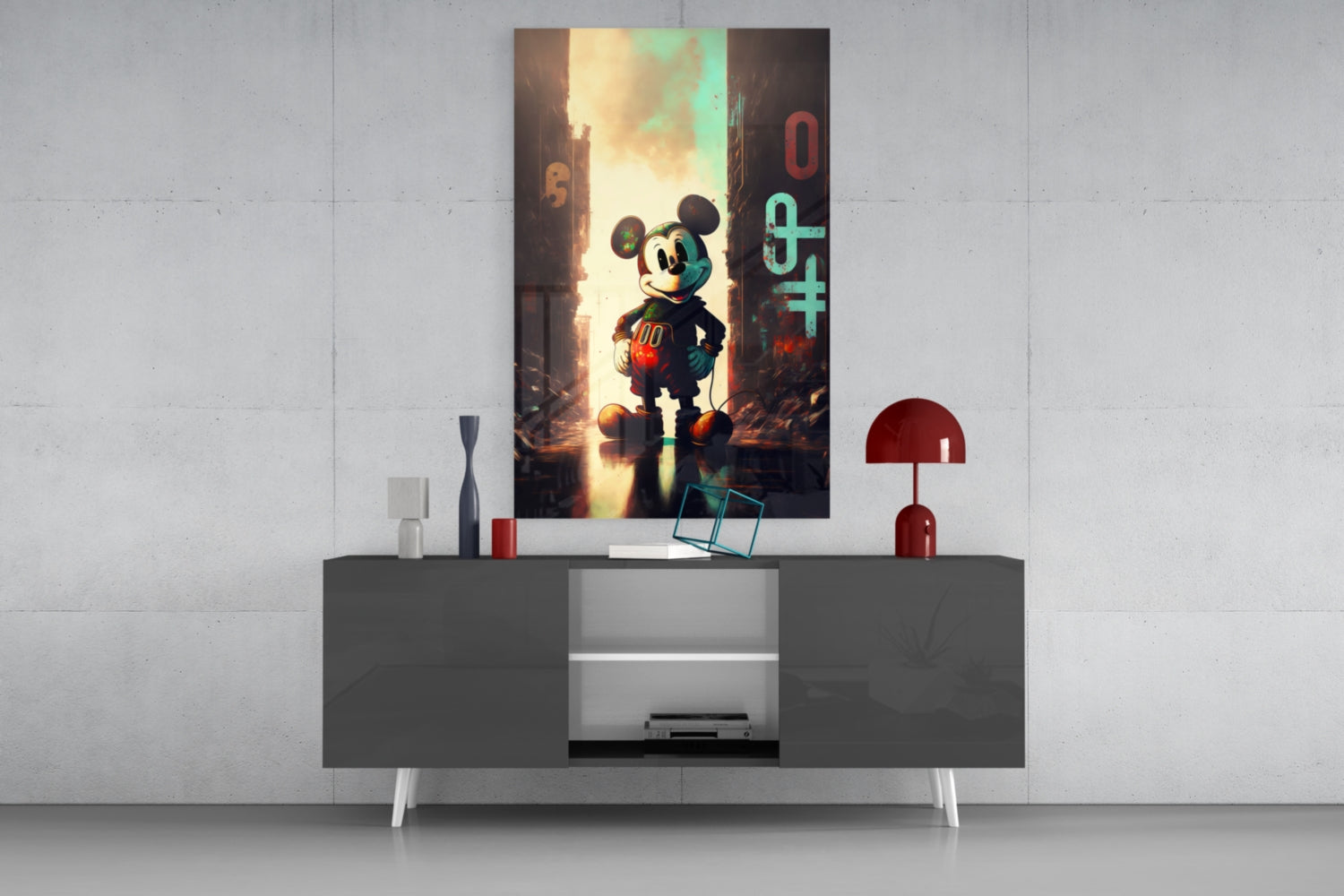 Mouse the Giant Glass Wall Art  || Designer Collection | Insigne Art Design.