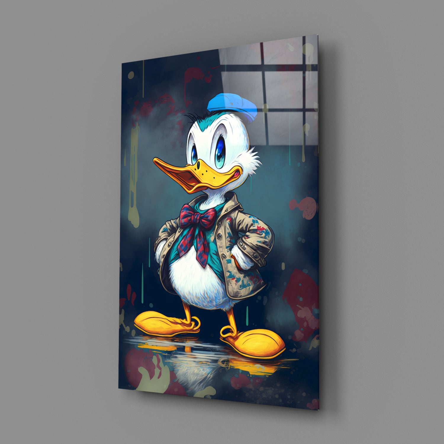Donald Duck Glass Wall Art  || Designers Collection | Insigne Art Design.