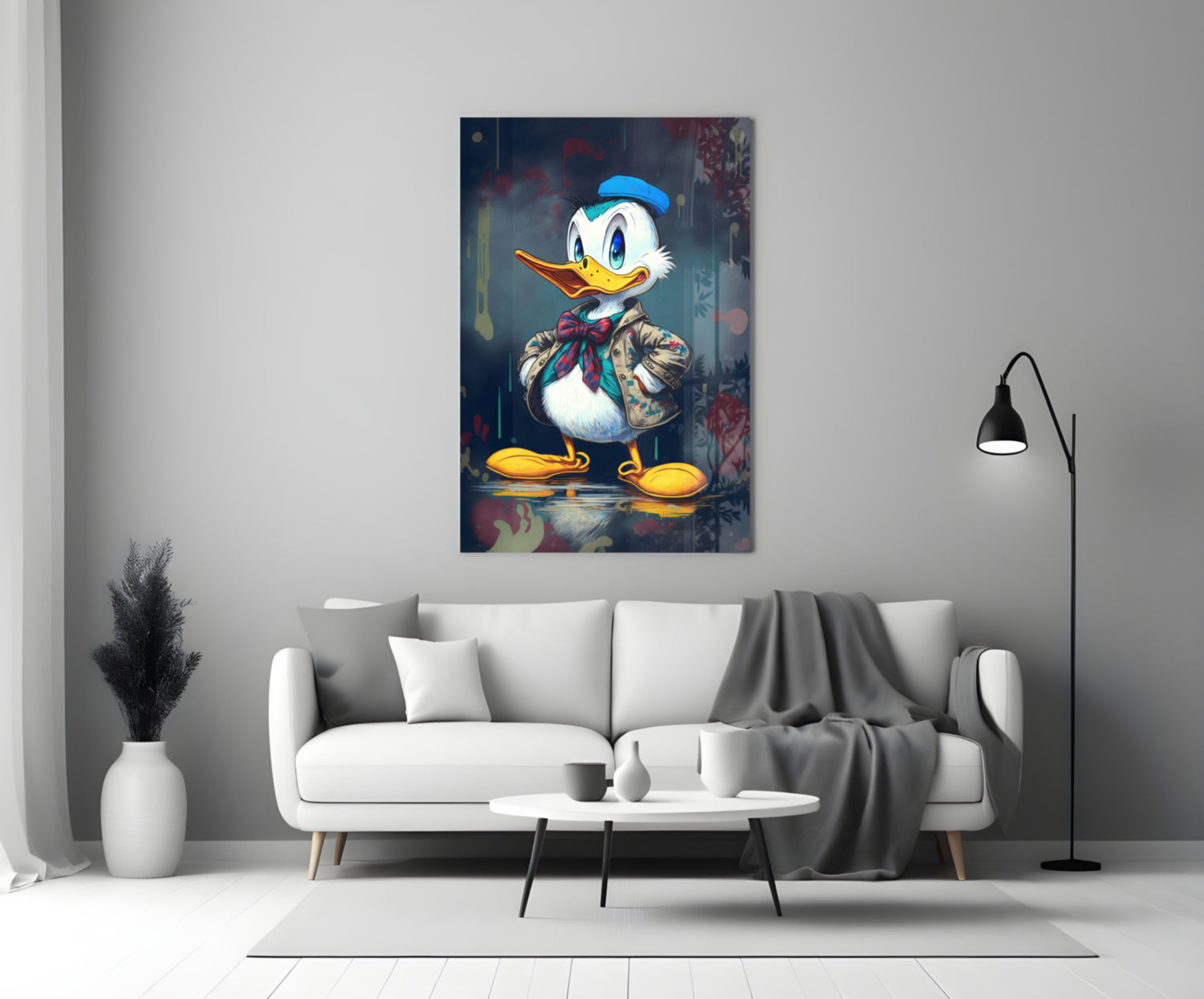 Donald Duck Glass Wall Art  || Designers Collection | Insigne Art Design.