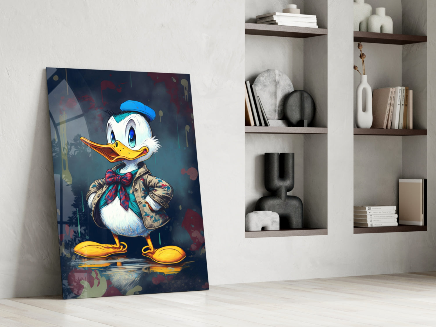 Donald Duck Glass Wall Art  || Designers Collection | Insigne Art Design.