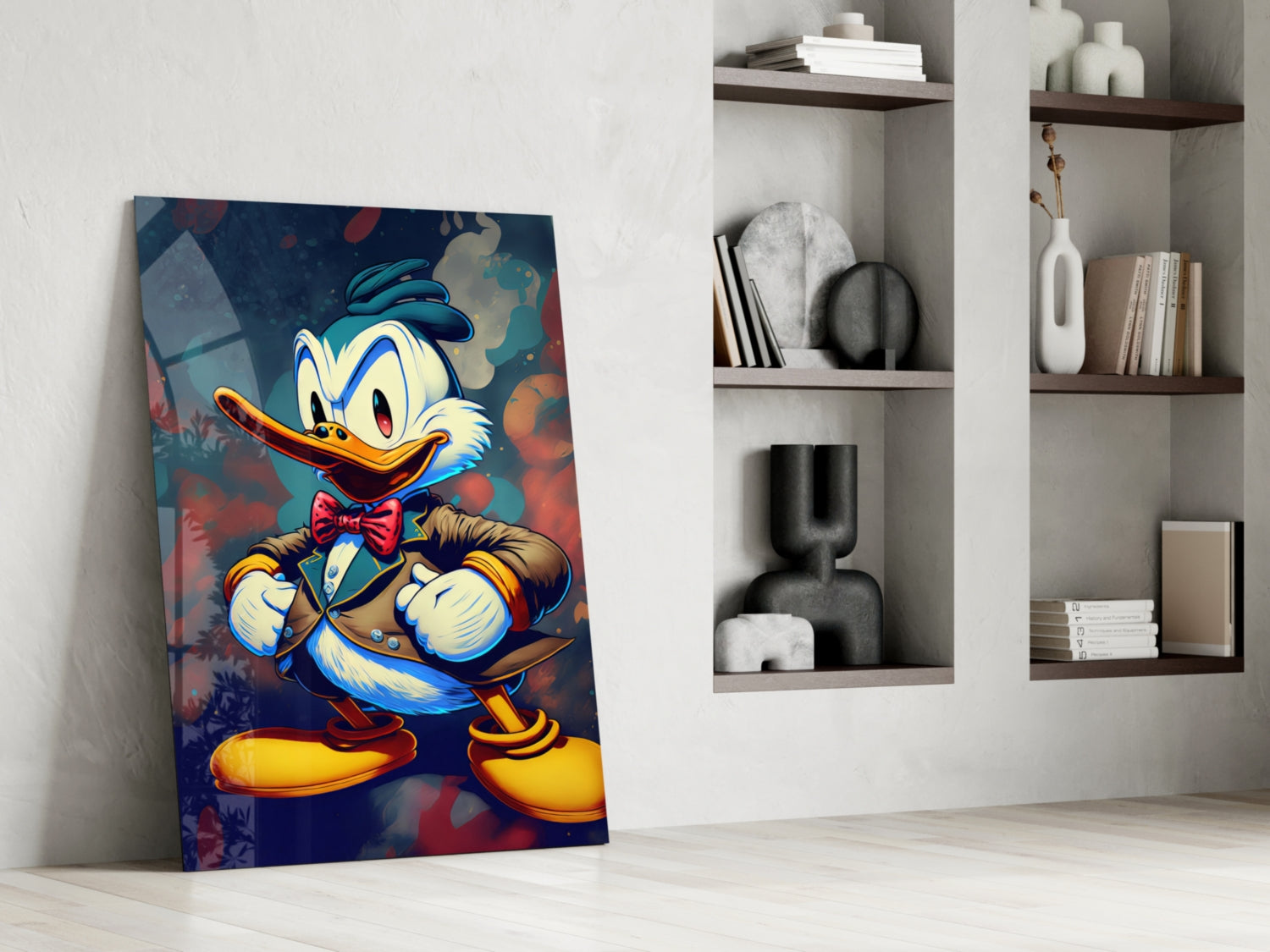 Anger of Donald Duck Glass Wall Art  || Designer Collection | Insigne Art Design.