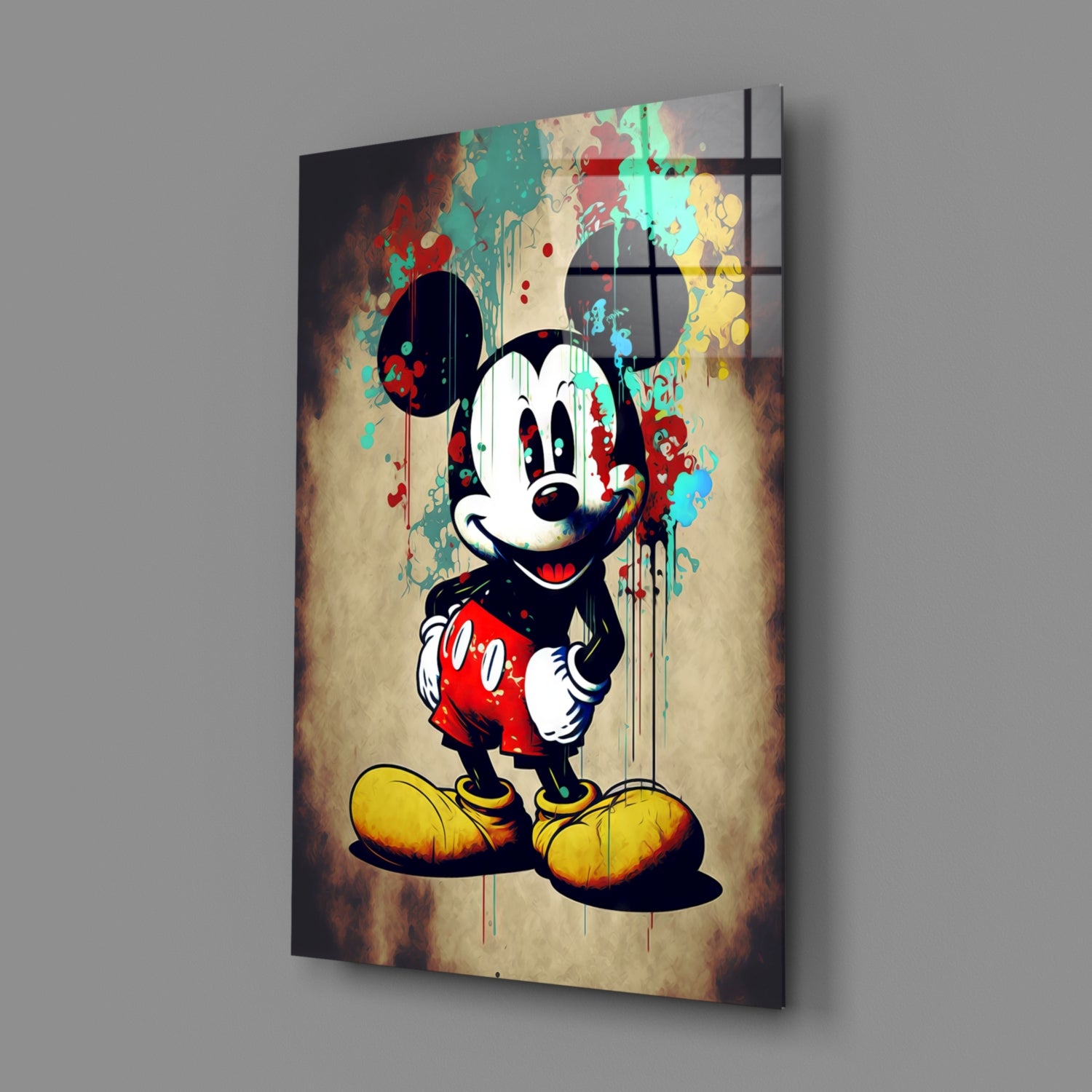 Mouse the Giant Glass Wall Art  || Designer Collection | Insigne Art Design.