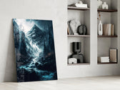 Dreamtopia glass print enhancing a study with cinematic mood
