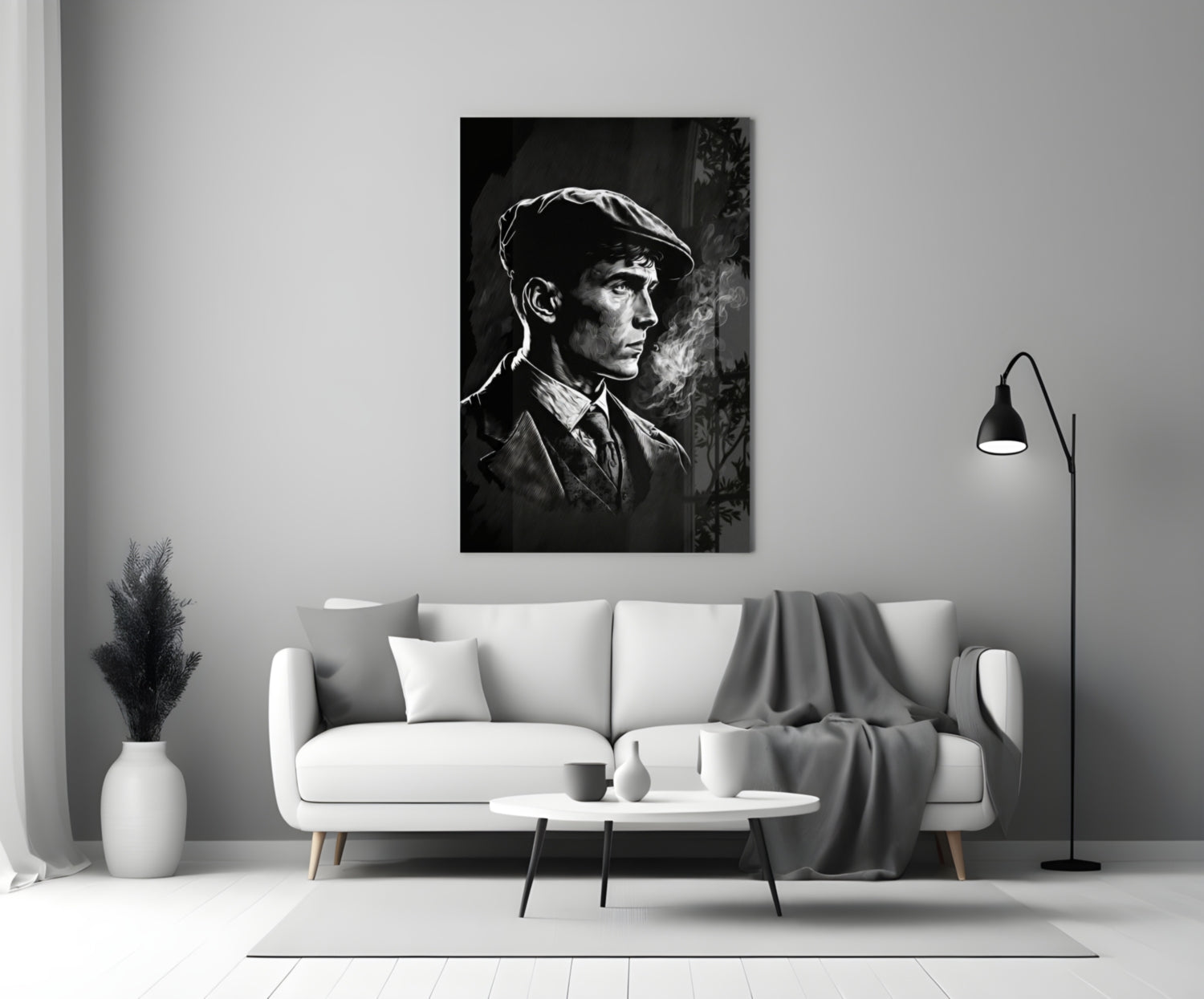 Thomas Shelby - Peaky Blinders Glass Wall Art || Designer Collection | Insigne Art Design.