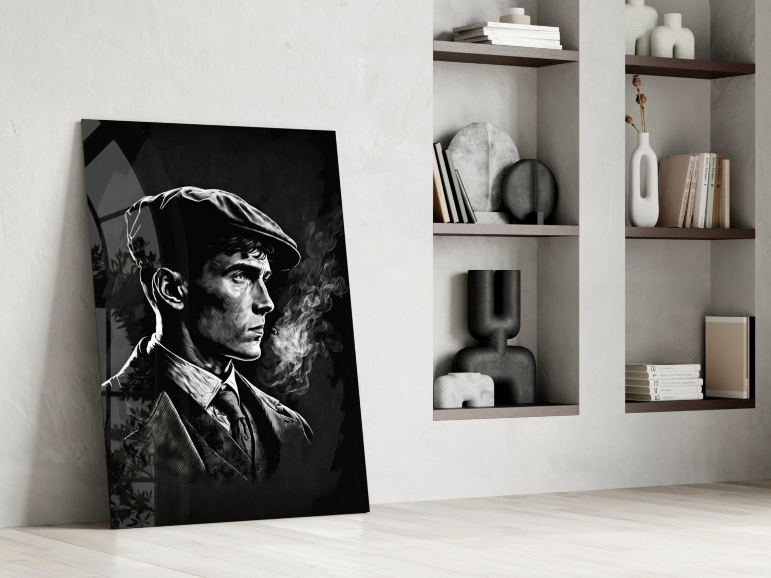 Thomas Shelby - Peaky Blinders Glass Wall Art || Designer Collection | Insigne Art Design.