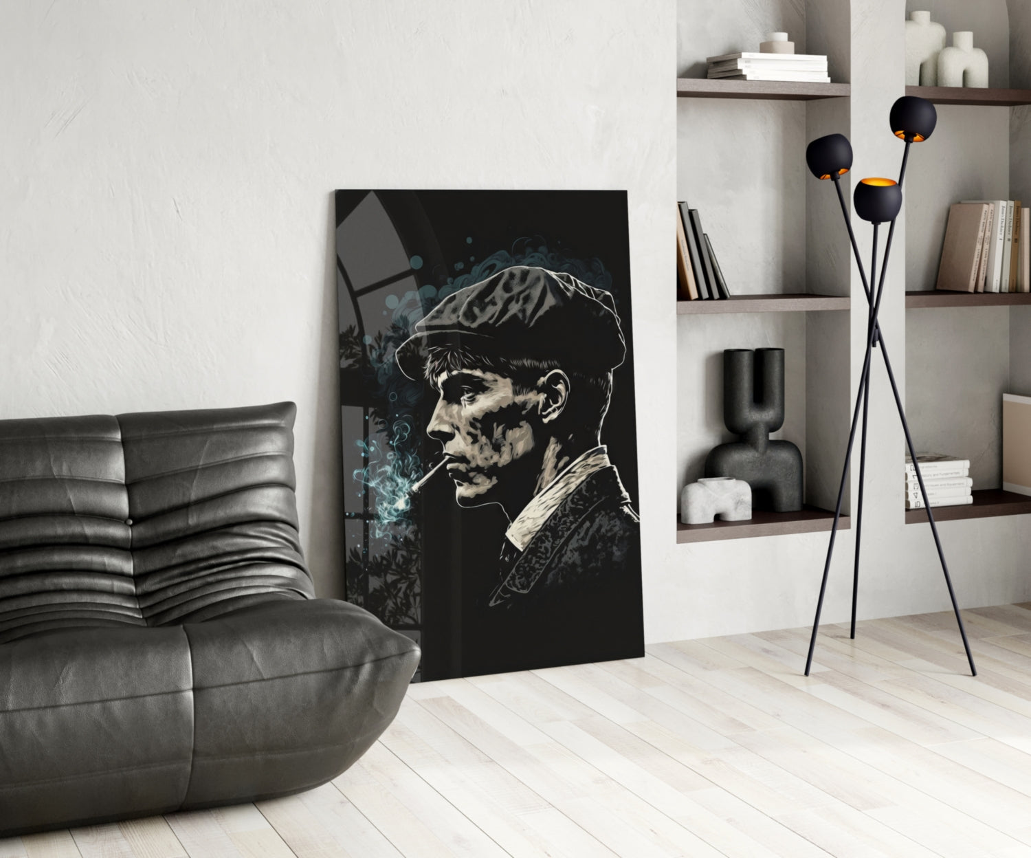 Thomas Shelby - Peaky Blinders Glass Wall Art  || Designer Collection | Insigne Art Design.
