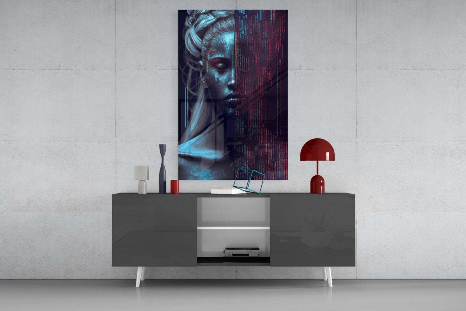 Human Software Glass Wall Art  || Designer Collection | Insigne Art Design.