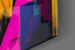 Intimacy artwork anchoring a wall with bold vibrant palette